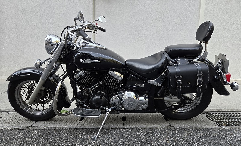 400cc】ヤマハ ドラッグスタークラシック（黒）バック小：沖縄